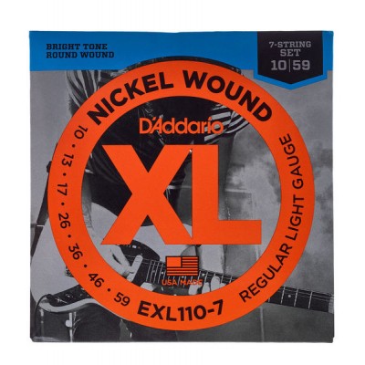 Corzi chitara electrica D'addario EXL110-7