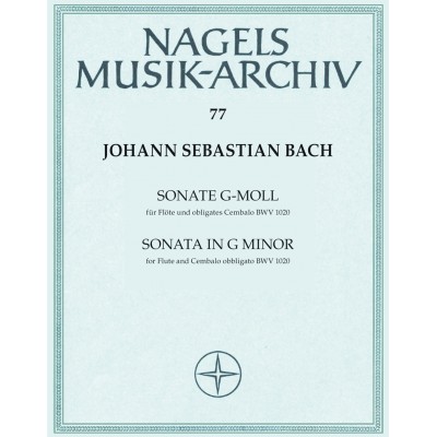 Bach, Johann Sebastian - Sonata in G minor for flute and cembalo obbligato BWV 1020