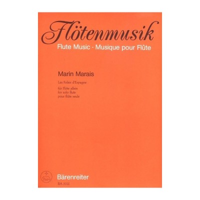 Marais, Marin - Les Folies d'Espagne for solo flute