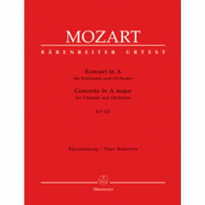 Mozart, Wolfgang Amadeus - Concerto for Clarinet and Orchestra A major K. 622