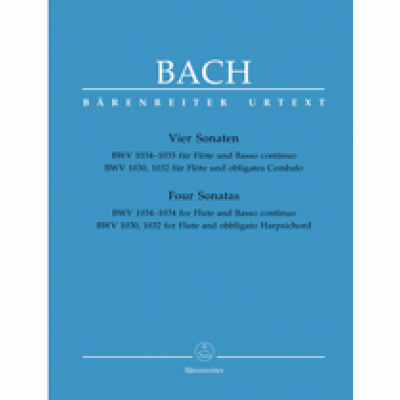 Bach, Johann Sebastian - Four Sonatas BWV 1034-1035 for Flute and Basso continuo