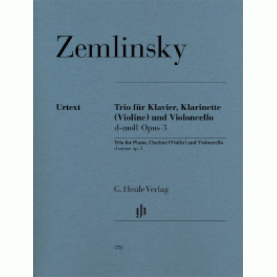 Alexander Zemlinsky - Clarinet Trio for Piano, Clarinet and Violoncello