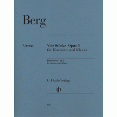 Alban Berg - Four Pieces for Clarinet and Piano