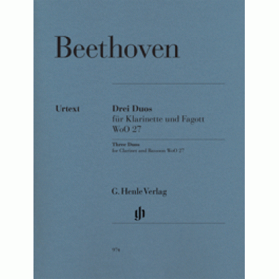Ludwig van Beethoven - Three Duos WoO 27 for Clarinet and Bassoon